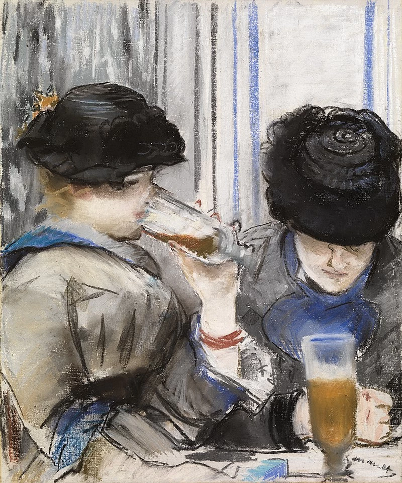  100-Édouard Manet, Donne che bevono birra - Collezione Burrell, Glasgow 
